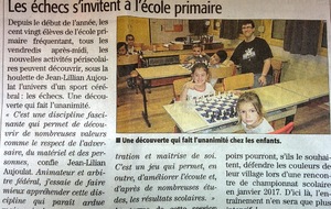 Les échecs s'invitent à l'école primaire de Garons