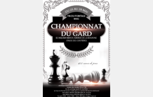 Championnat du Gard 2017 du 25 au 28 mai