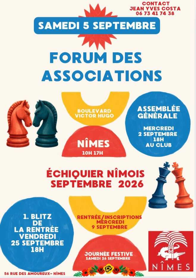 Forum des associations samedi 5 septembre