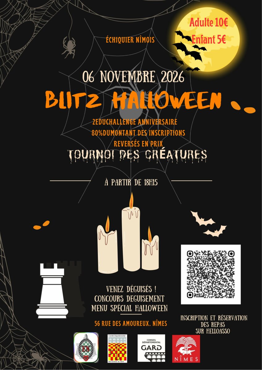 BLITZ HALLOWEEN  06 Novembre 2026 À partir de 18h15
