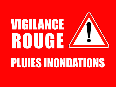 L'échiquier Nîmois est fermé aujourd'hui : ALERTE PLUIE INONDATION Vigilance rouge pluie inondations.