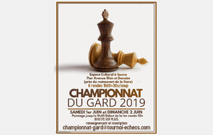 Championnat du Gard open SAUVE 1 et 2 JUIN !