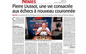 Pierre Dussol, une vie consacrée aux échecs à nouveau couronnée