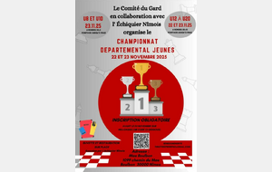 Championnat du Gard Jeunes 22 et 23 novembre 2025