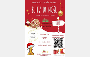 Blitz de Noël 19 vendredi décembre pointage à 18H à 18H15