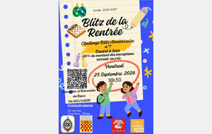 Blitz de la rentrée vendredi 25 septembre 2026 à 18H30