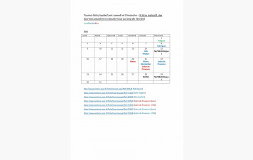 Tournoi calendrier par Jordan Sauret
