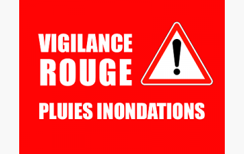 L'échiquier Nîmois est fermé aujourd'hui : ALERTE PLUIE INONDATION Vigilance rouge pluie inondations.