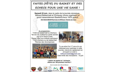 Journée basket échecs 22 juin 2019