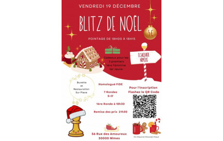 Blitz de Noël 19 vendredi décembre pointage à 18H à 18H15