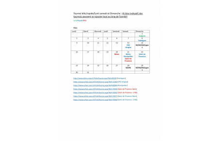 Tournoi calendrier par Jordan Sauret
