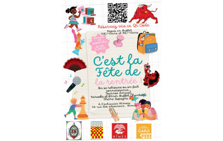 Journée Festive de la Rentrée  samedi 26 septembre 15h à 21h 30