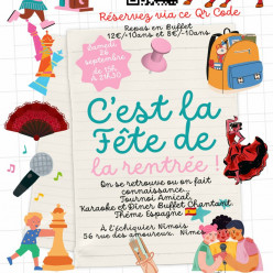 Journée Festive de la Rentrée  samedi 26 septembre 15h à 21h 30